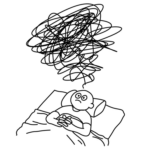 Person with insomnia